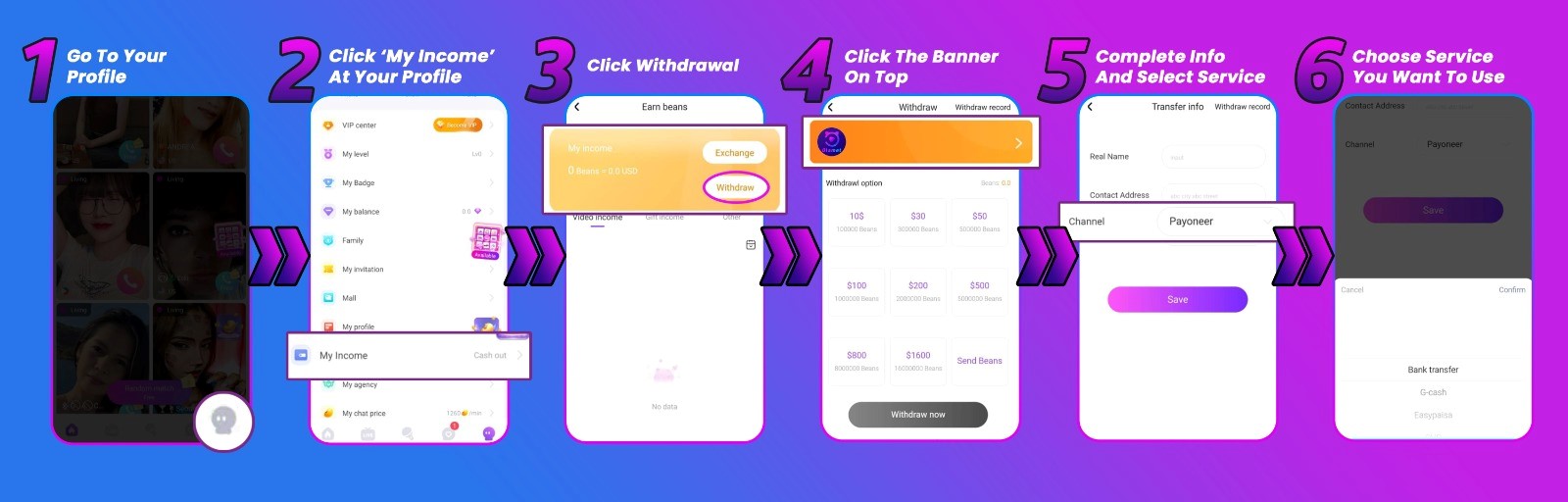 Olamet Live Agent & Host Withdrawal Tutorial - Stepbystep