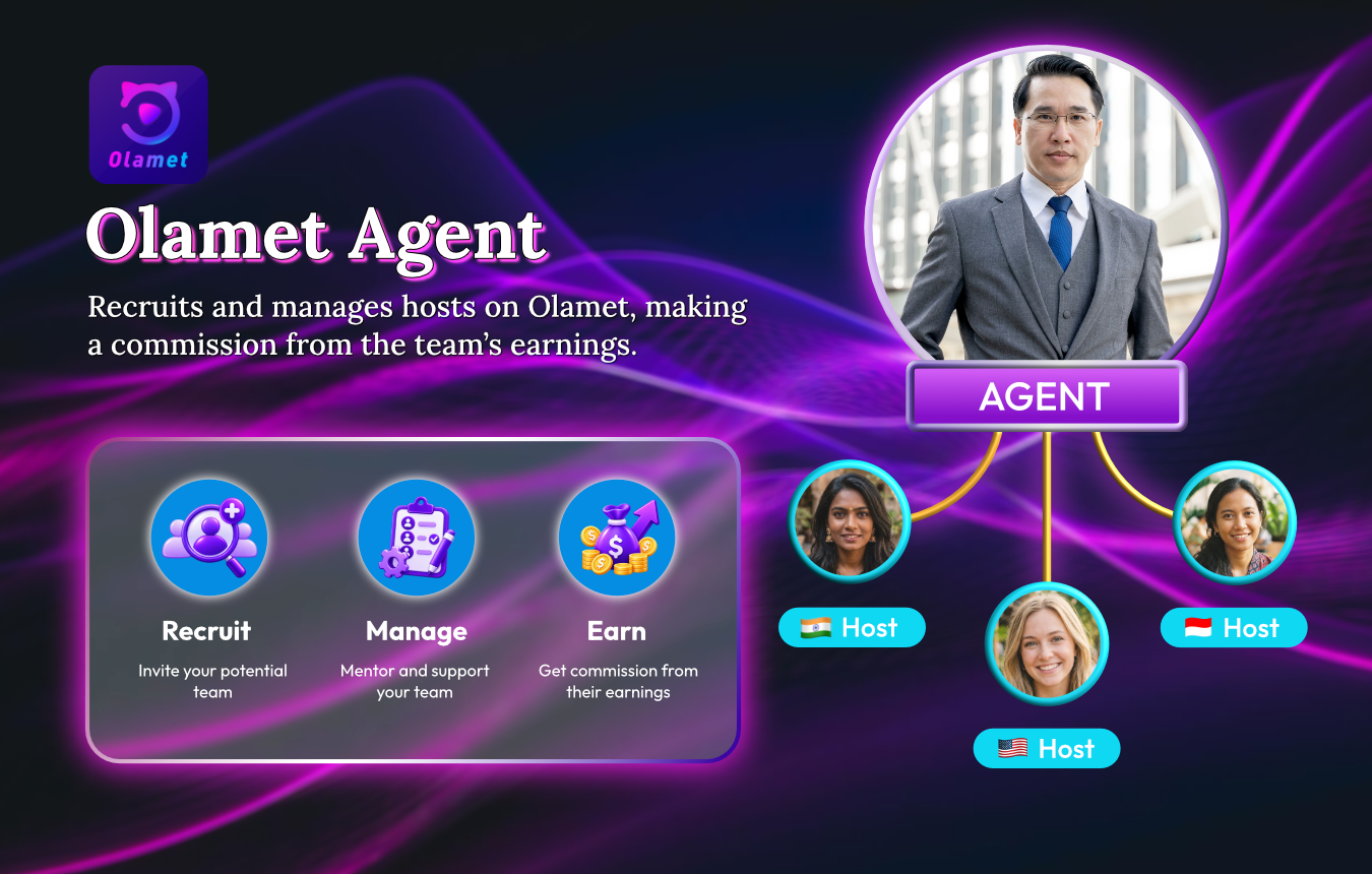 Olamet Agency Roles - Video Room Agency and Multi-Seat Party Room Management