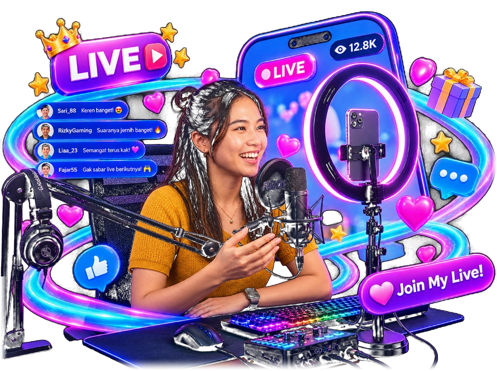 Start Your Online Livestreaming Host Career on Olamet - Official Streamer Host